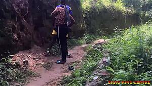 sex addicted wife begs fuck me anywhere on village path hardcore doggystyle bent over outdoor