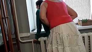 Two Wet Lesbian Students Masturbate Pussies Caught By Strapon Teacher