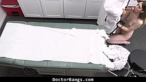 michelle anthonys tummy hurts so doc bangs her doggystyle deep