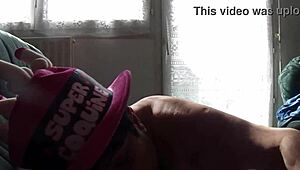 la femelle de maitre diabolus begs for amateur facial cumshot on her birthday