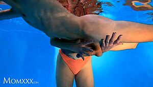 sexy blonde milf teacher rides student cock to creampie orgasm