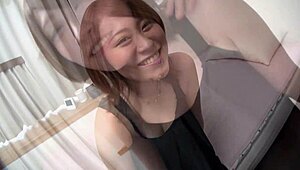 pretty japanese 18 year old teen in stockings rides monster cock bent over doggystyle gets gaping asshole facial creampie