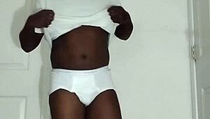 wanna see me spread ass and masturbate first time in white underwear?