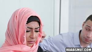 Muslim girl forced to fuck American guy, right?