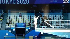 hot chicks from ornamental diving flaunt perfect asses and bodies