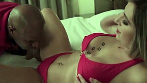 i crave her huge tits as she sucks cock wildly in hotel room