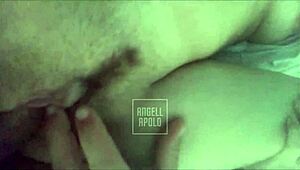 Daddy Leaves and I Fuck Tiny Stepsis Blue Eyes Small Waist Submissive Creampie Inside!