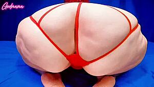 fat loose booty mama shakes ass spreads cheeks and pussies fart on dick