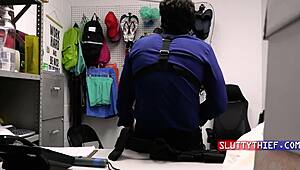 Kallie Taylor Turns From Shoplifter To Garage Shop Slut Submission