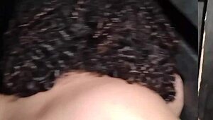 Taking Wife's Sister to Gloryhole She Devours Monster Cock Deep