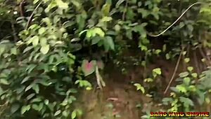 sex addicted wife begs fuck me anywhere on village path hardcore doggystyle bent over outdoor