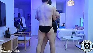 Two BBW massive asses bounce teasingly free