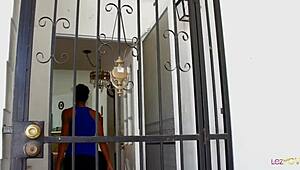 imagine that blonde milf lesbo teasing her skinny latina's pussy just right