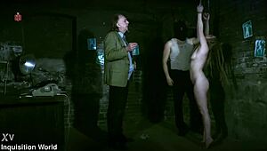 interrogates cute hairy dreadgirl in prison bondage with cigarettes