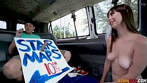 Shae Celestine rides sucks swallows cum desperately for cash