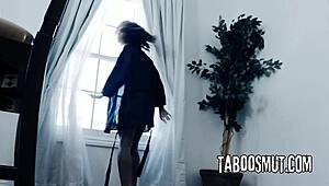 whoa cheating ebony milf rides delivery boy's big black cock deep 😍 doggystyle cowgirl deepthroat affair!