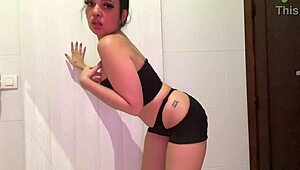 secret webcam latina's big ass sways sensually like a pro