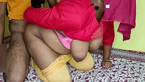 Debt-Ridden Housewife Bhabhi Fingers Masturbates Blowjobs Landlord Doggy Creampie Hindi Talk