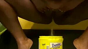 ebony bbw unleashes kinky golden shower fetish in wild watersports