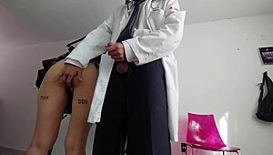 doctor's checkup turns into mexican miniskirt latina big ass patient creampie pounding!