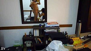 Whoa, Argentinian babe slurps cock like a pro handjob queen!