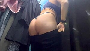 russian milf big boobs nipples changing dressing room public sexy