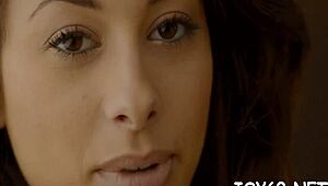 classy barely legal teen strips naked fingering wet pussy with toys elegantly