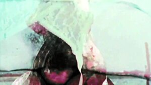 Vintage TABOO PUSSY Bent Over DOGGYSTYLE with HAIRY Beaver