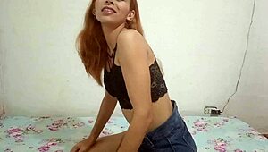 peruvian slut screams riding bro's cock missionary to doggy creampie