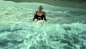 Blonde Flashes Tits Sucks Cock Public Beach Exhibition