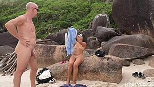 met this cute latina at the beach and fucked her brains out