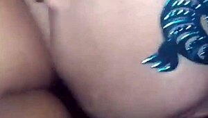 Exploding Cum On Ebony Bbw Prostitute's Fat Hairy Ass After Deepthroat Facial