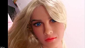 Petite Blonde Fuck Doll Lady's Huge Tits Tempt Tease