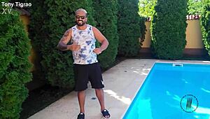 Curvy Brazilian Blonde Juju Meirelles Rides Monster Cock Doggy Cowgirl