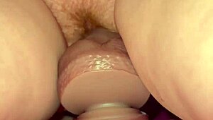 Wow! Tiny Redhead Rides Fence Post Cock Hard!