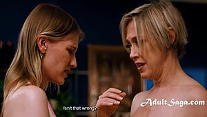 Η μητριά Dee Williams και η Melody Marks γλείφουν υγρά μουνιά και κάνουν ψαλίδι σαν ψυχές συντρόφων