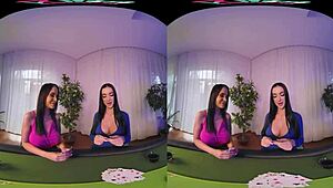 vrhush teases threesome vibes with lady gang & jennifer