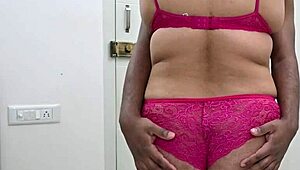Hubby, feel my bikini tits during handjob?