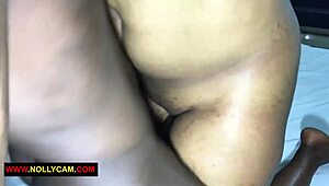 damn this horny ebony's kissing me deep just to ride my cock all night long