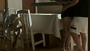 latina amateur hides pussy play and cums hard