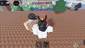 threesome orgy with roblox girl's big tits bouncing on monster cocks and huge asses!