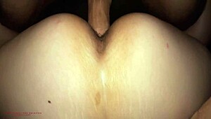 Nympho stepmom cougar bends over for son-in-law's monster cock in POV doggy creampie roleplay close-up action