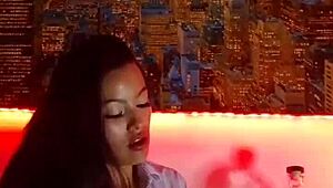 hot latina flashes tits and masturbates with dildo outdoors!