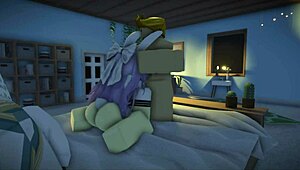 damn roblox teen rides monster cock for wild sexy fucking action