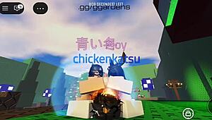 threesome orgy with roblox girl's big tits bouncing on monster cocks and huge asses!