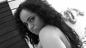 Latina mother-in-law in fishnets takes double anal penetration doggystyle