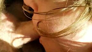 she sucks cock hard in car then swallows cum and takes creampie finish