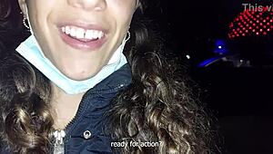 latina bends over for public doggystyle creampie in buenos aires planetario