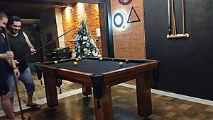 high stakes pool bet milf loser pays the price 😏🍑💋