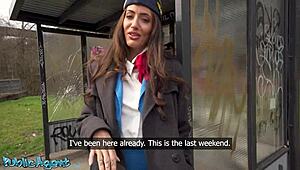 big tits coco bae air hostess pov blowjob outdoors riding monster cock 🍆💦